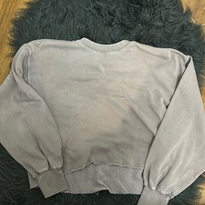 purple cropped crewneck by “Be You”